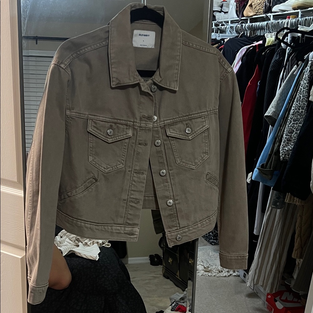 Old Navy Women's Khaki Jean Jacket